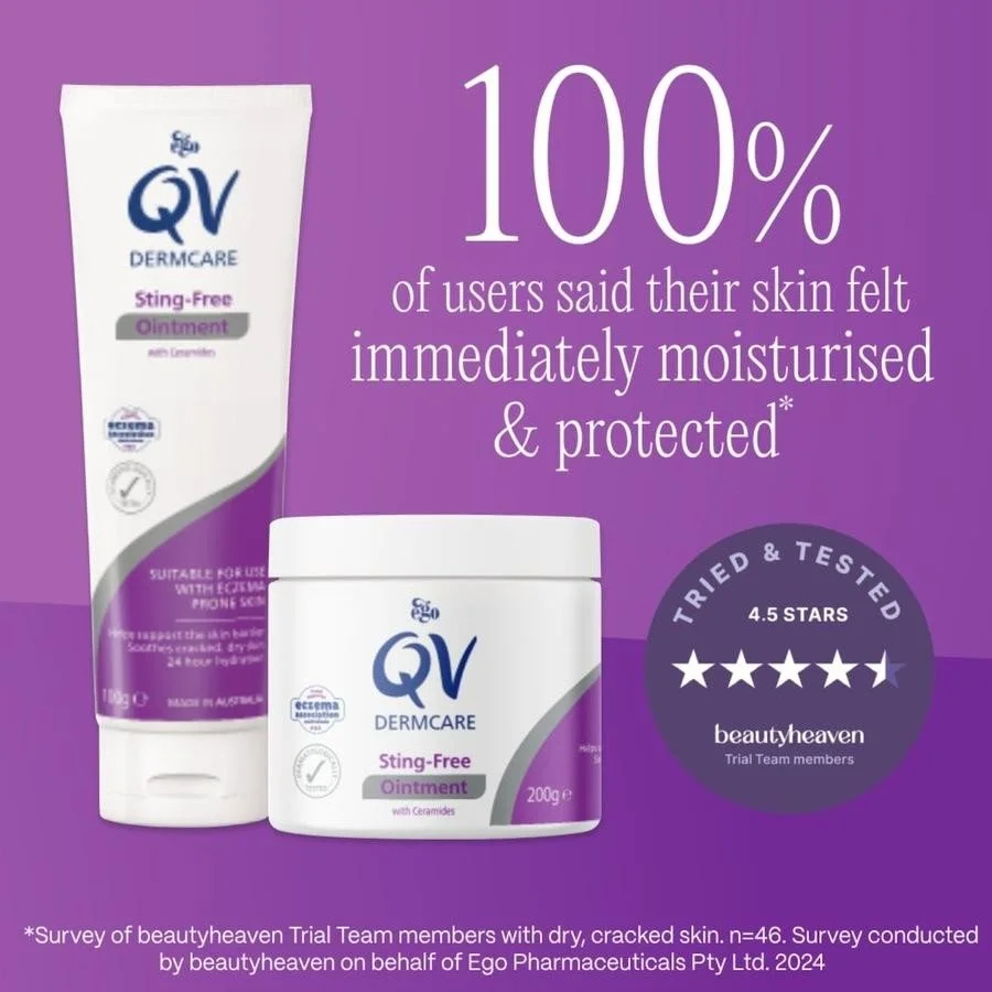 Supplementary retail asset - QV Dermcare Sting-Free Ointment  
 QV Skincare 