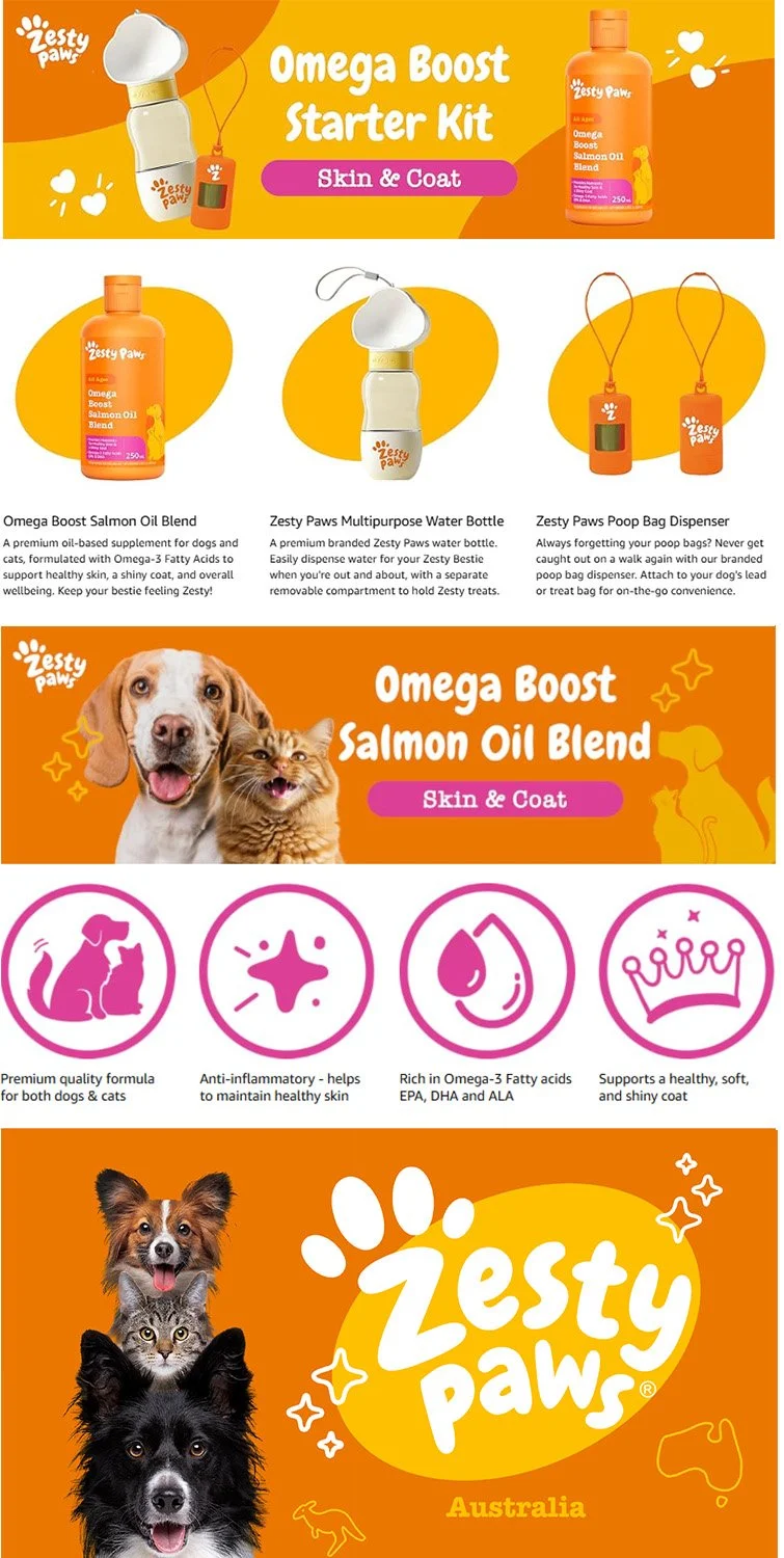 Amazon A+ Content Modals - Zesty Paws Omega Boost Starter Kit  
 Zesty Paws 