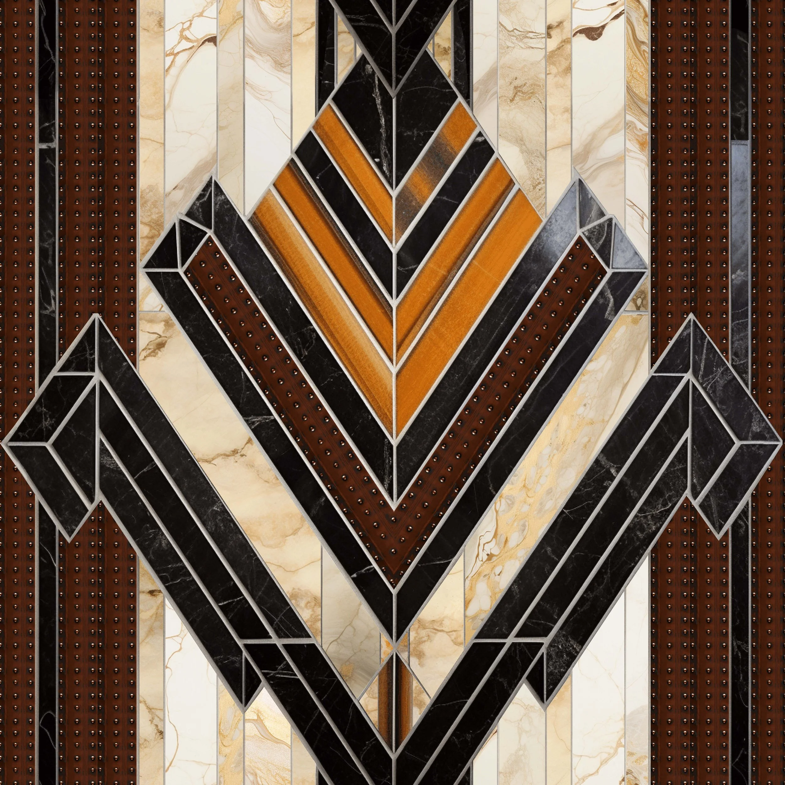 Deco Marble Tile Wallpaper