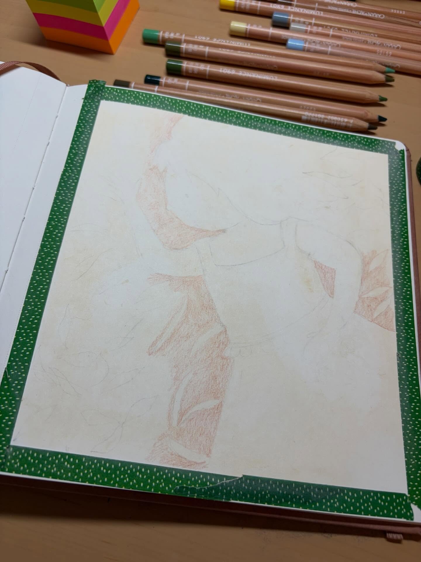 Been trying to illustrate the first scene from Alice. Trying is the word&hellip; it was all going nicely but then I added a colour that did nothing for me. So I dropped the whole idea. Maybe I&rsquo;m trying too hard? #aliceinwonderlandart #failedatt