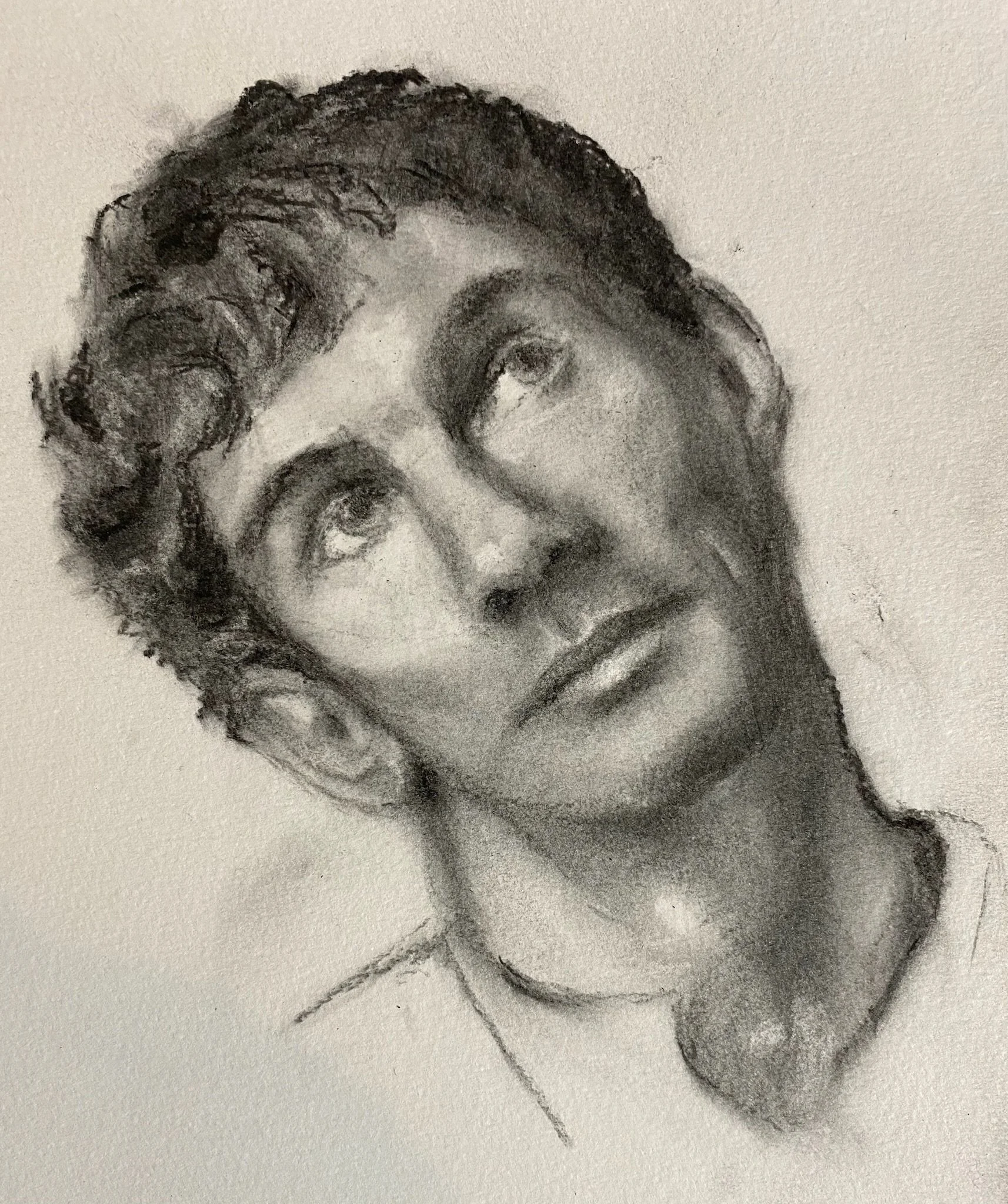 TOM charcoal on paper 21cm x 30cm