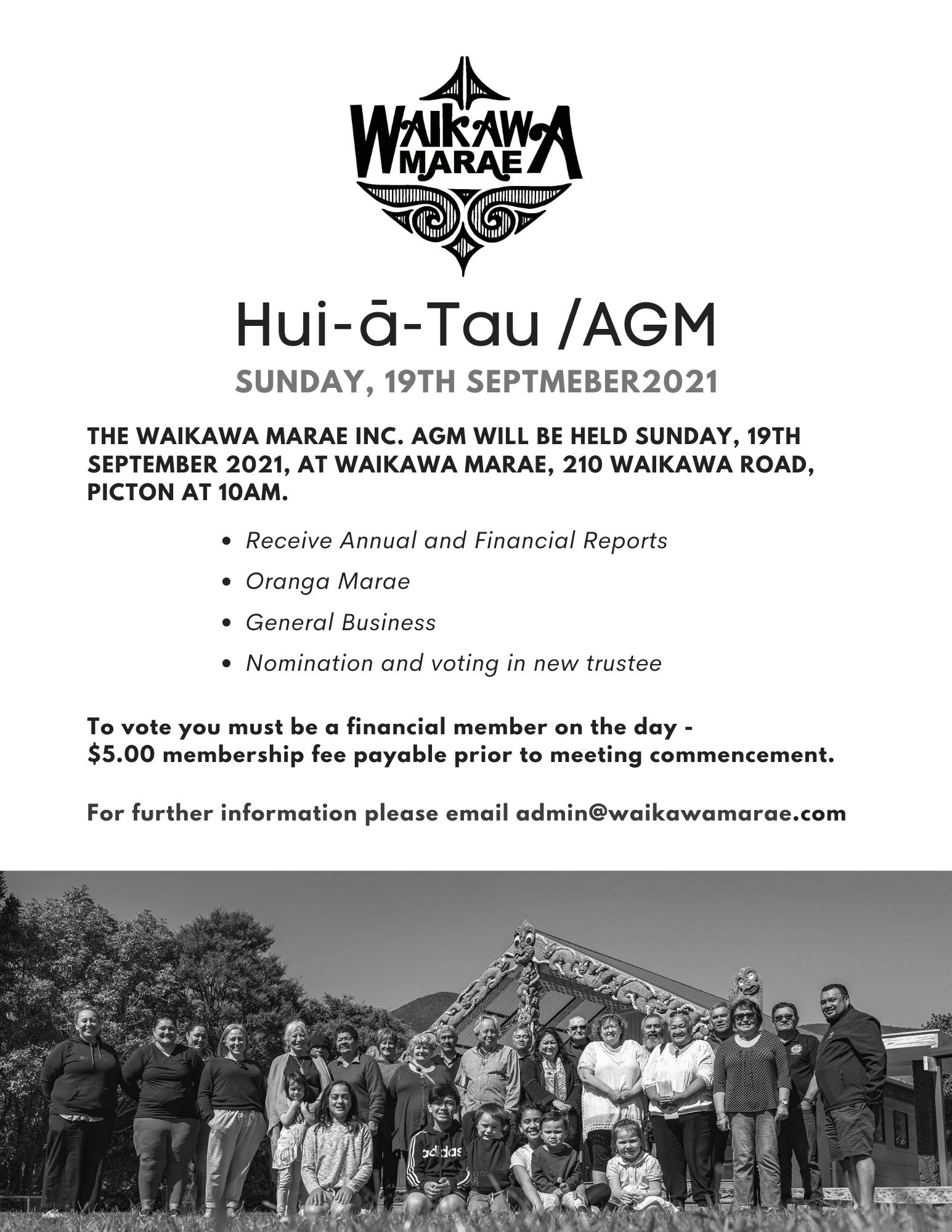 Marae Happenings — Nau Mai . Haere mai