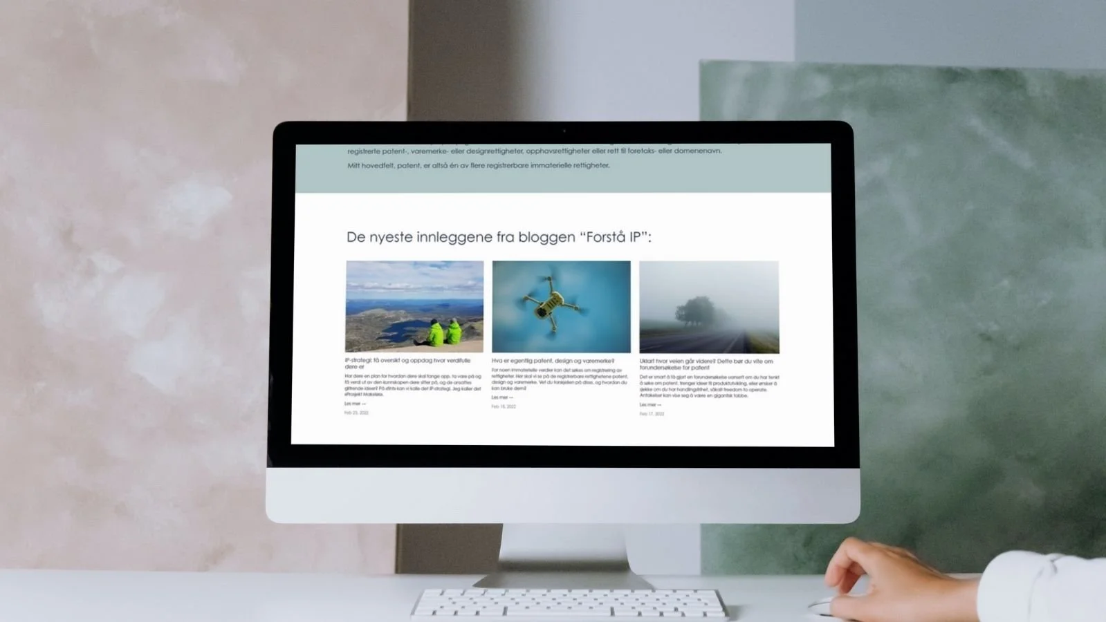 Mockup av nettsida nerdetiket.no