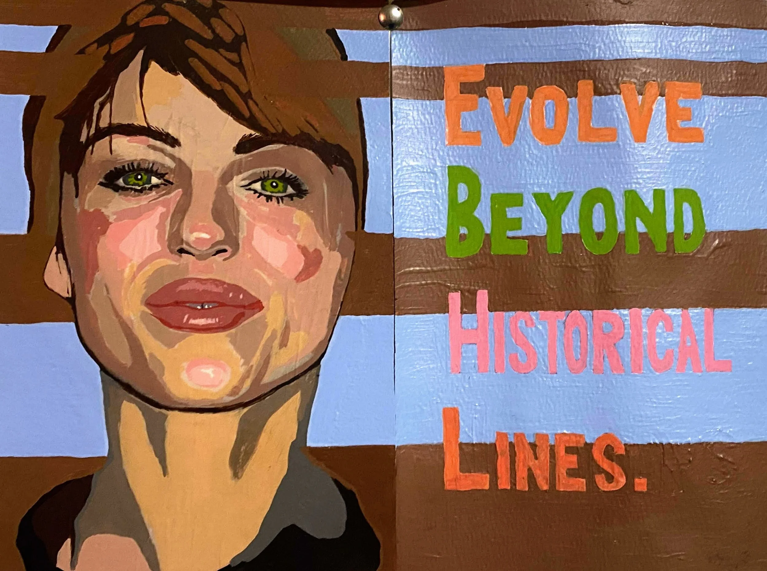 Evolve beyond historical lines, work in progress, 2026. Front View.