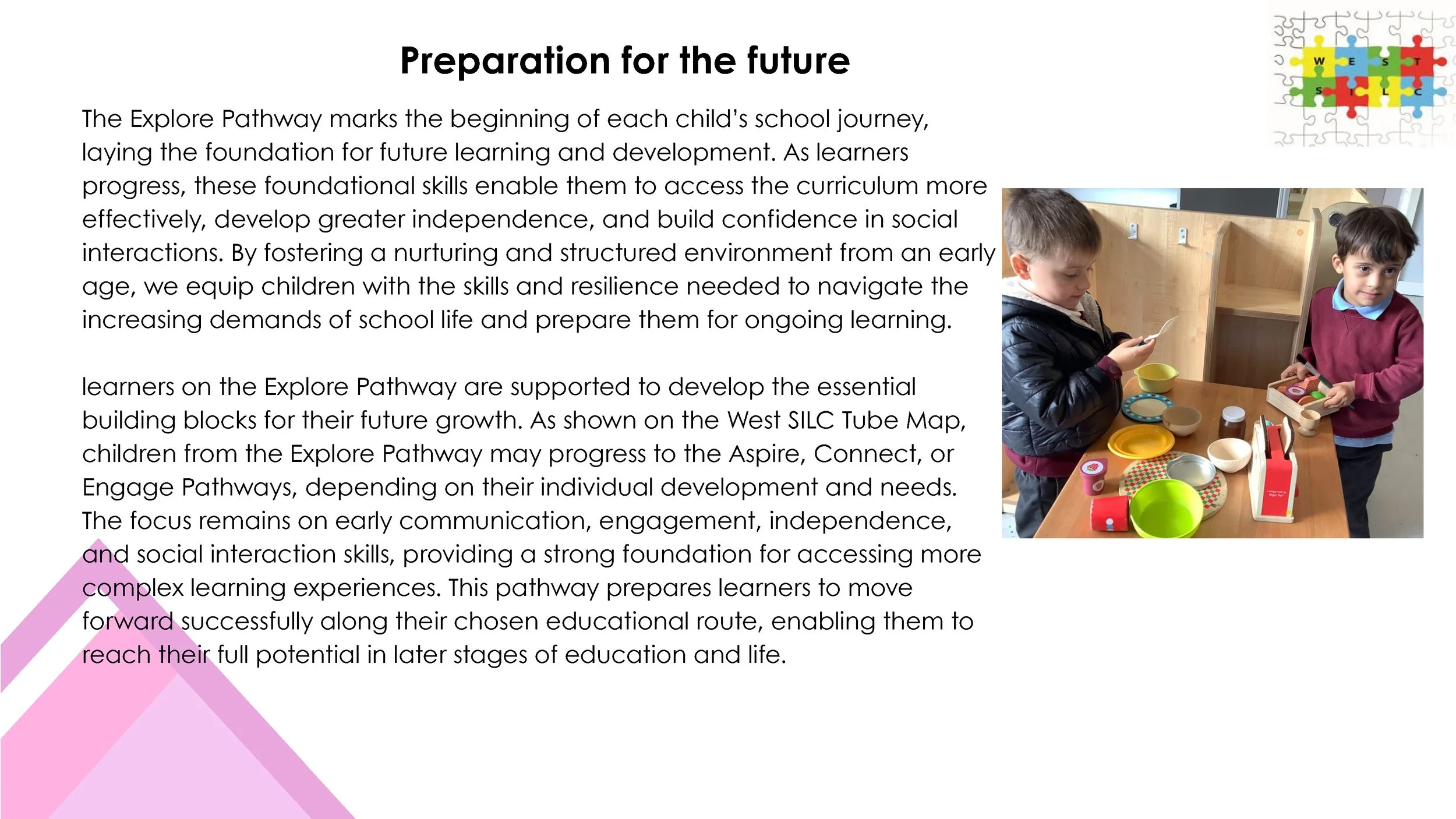 Click here to download the Explore Pathway information booklet