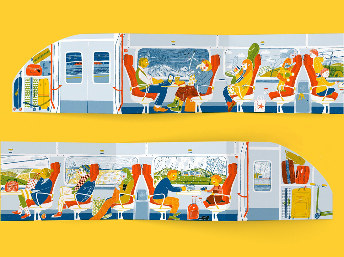 Haymarket to Carmarthen. A train journey concertina..jpg