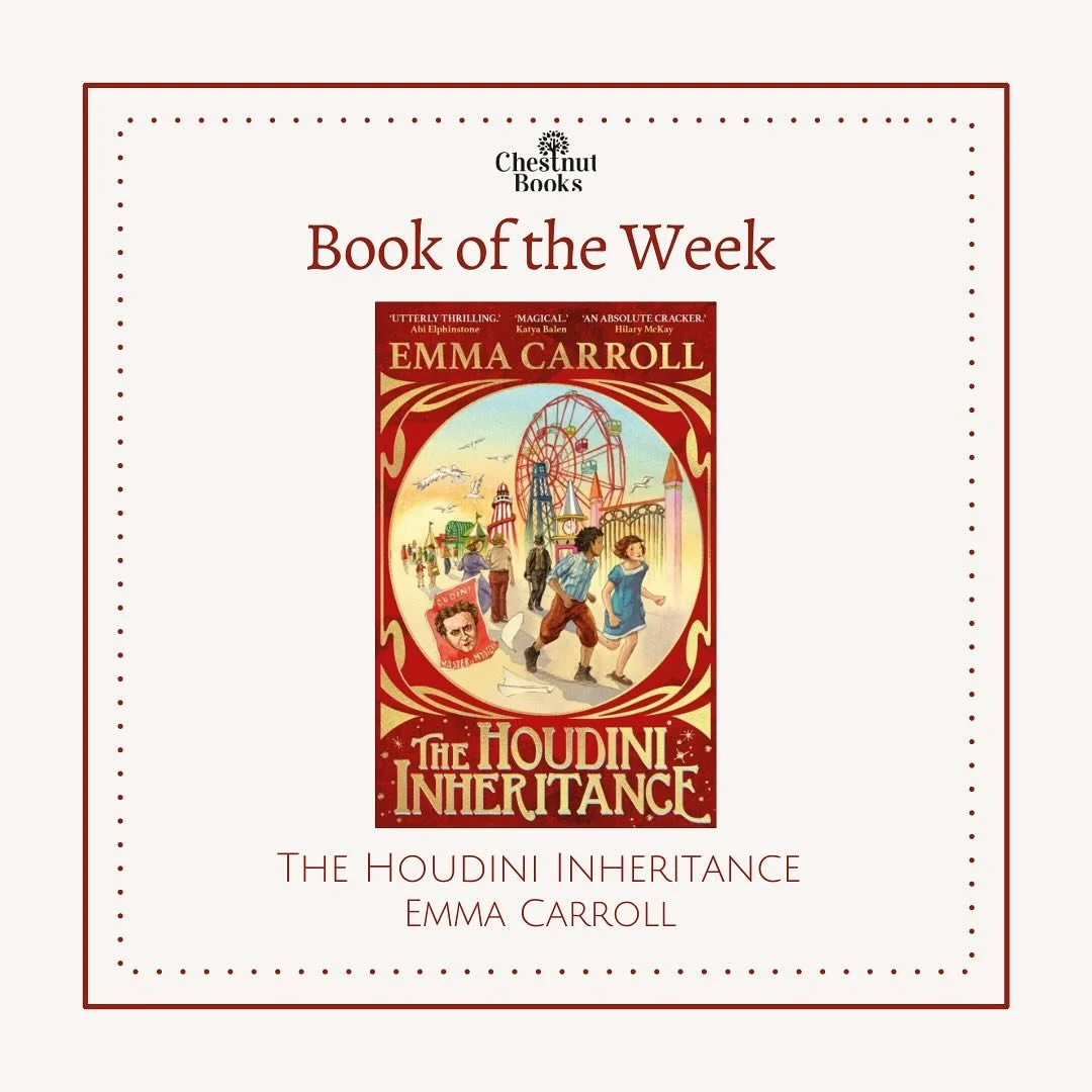 🪄The Houdini Inheritance🪄

&lsquo;A world famous escape artist . . .
A suitcase full of secrets . . .
And a death-defying stunt . . .

When Harry Houdini comes to visit the seaside town of Sidford-on-Sea, Glory and her friend Dennis are first in-li
