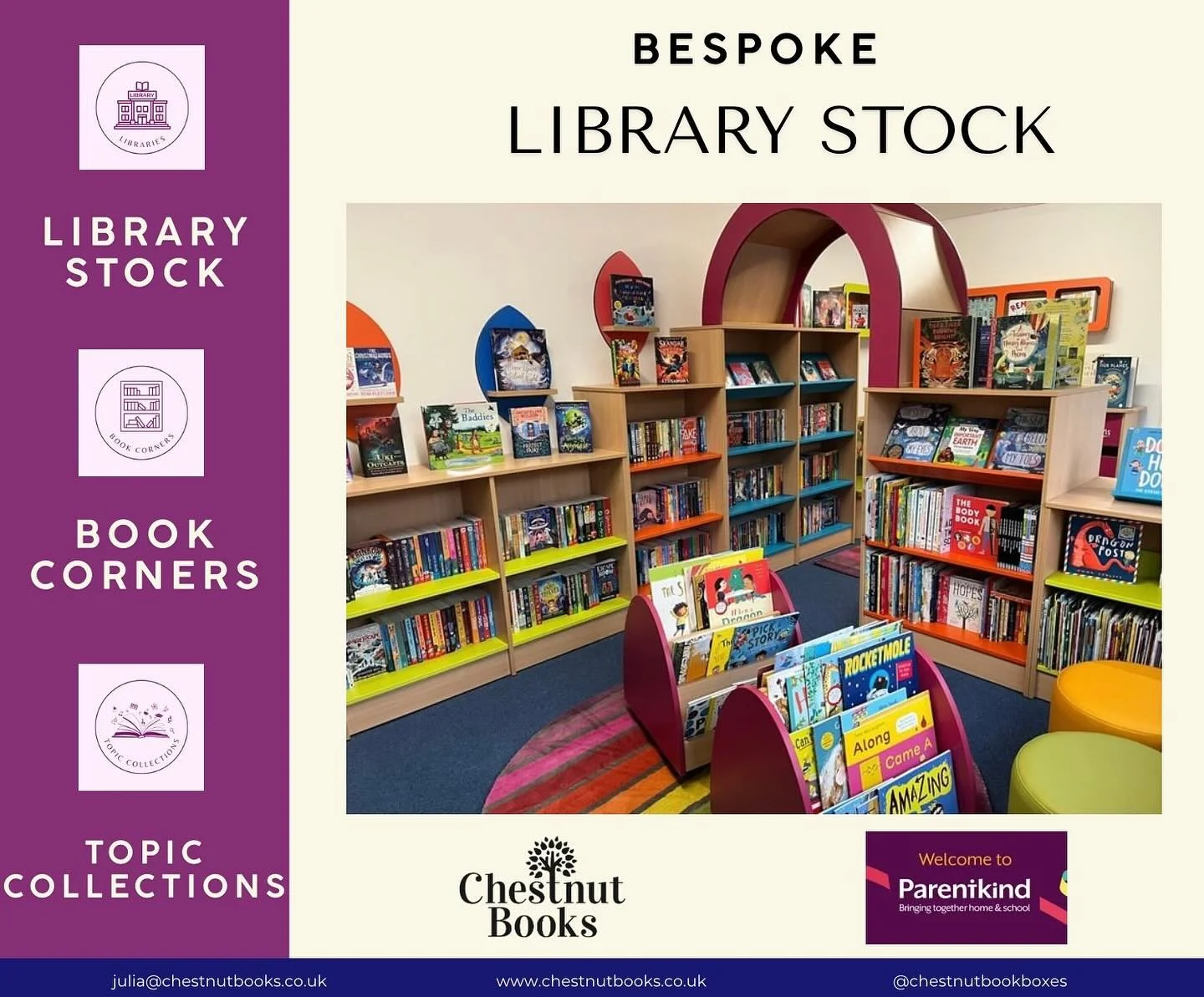 We&rsquo;re so excited to announce that we are now a Parentkind Supplier! 

We&rsquo;re so proud to have already completed lots of libraries funded by some incredible PTFAs. We know how much work goes in to fundraising to be able to provide inspirati