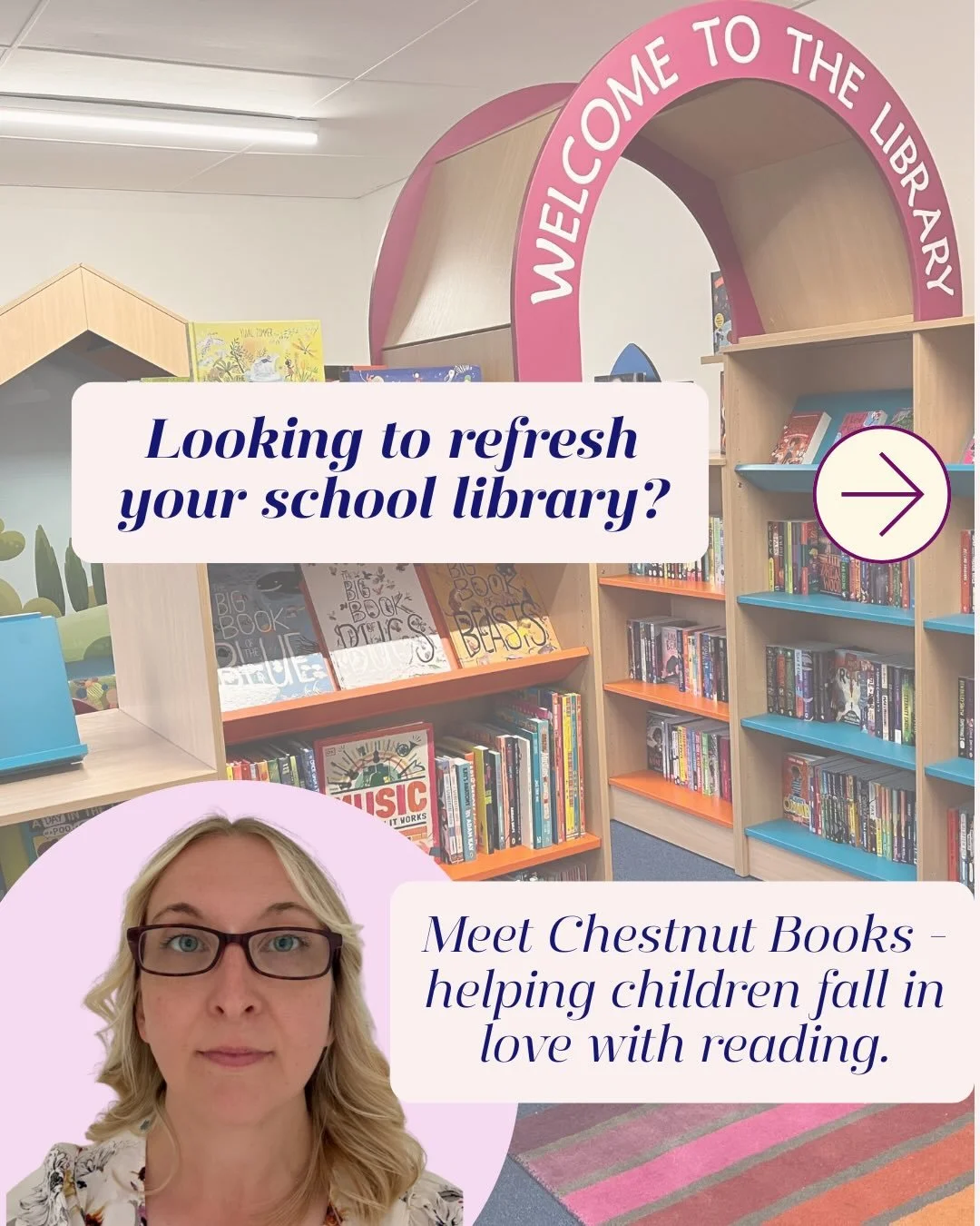 👋 A warm welcome to Chestnut Books. I&rsquo;m Julia, former teacher and mum of two.

📚 A great library isn&rsquo;t just shelves and books&hellip; it&rsquo;s a gateway to curiosity, confidence and life-long learning. 

📚We help school audit their l