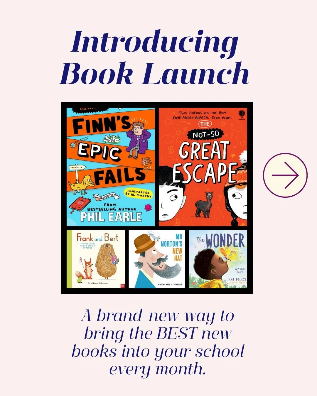 Big news for schools who are about reading for pleasure&hellip; 📚✨

We&rsquo;re launching Book Launch &mdash; a monthly delivery of expertly selected brand-new books for nurseries, primaries and secondaries.

No more searching. No more second-guessi