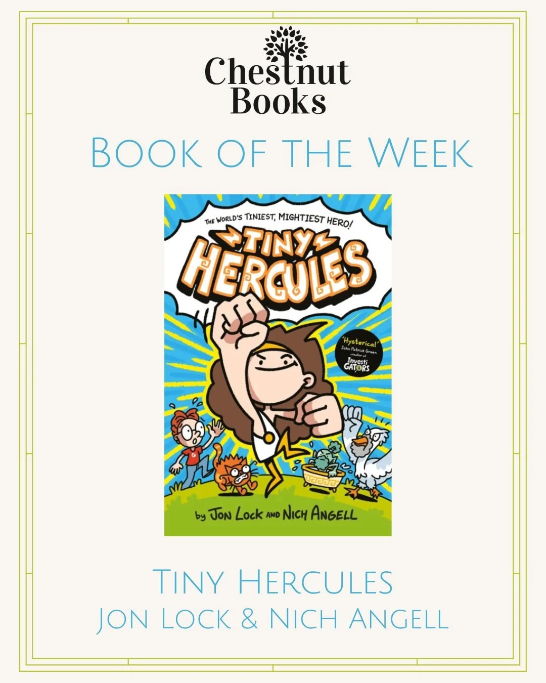🌟Book of the Week🌟

💪Tiny Hercules💪

&lsquo;He&rsquo;s brave! He&rsquo;s strong! He&rsquo;s the size of a jam jar! He&rsquo;s Tiny Hercules, the world&rsquo;s tiniest hero &ndash; and he&rsquo;s winning his way back to Tiny Olympus, one legendary