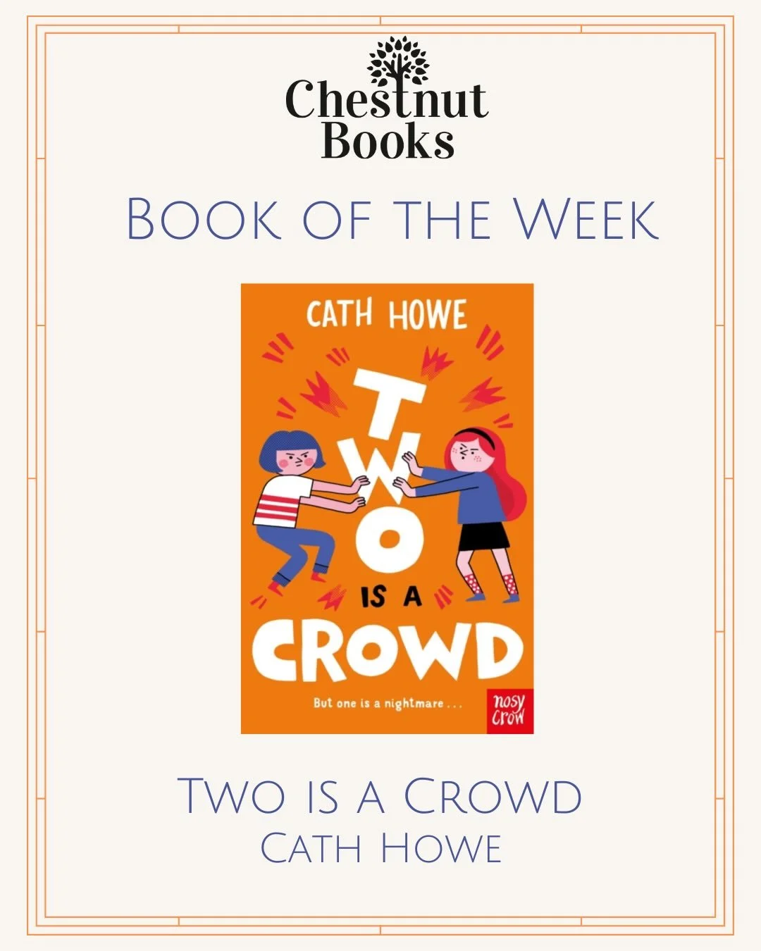 🌟Book of the Week🌟

🏡 Two is a Crowd 🏡

&lsquo;Hattie&rsquo;s life is already complicated enough. She&rsquo;s about to start secondary school, her best friend is going off with someone else and her dad seems to have completely forgotten his promi