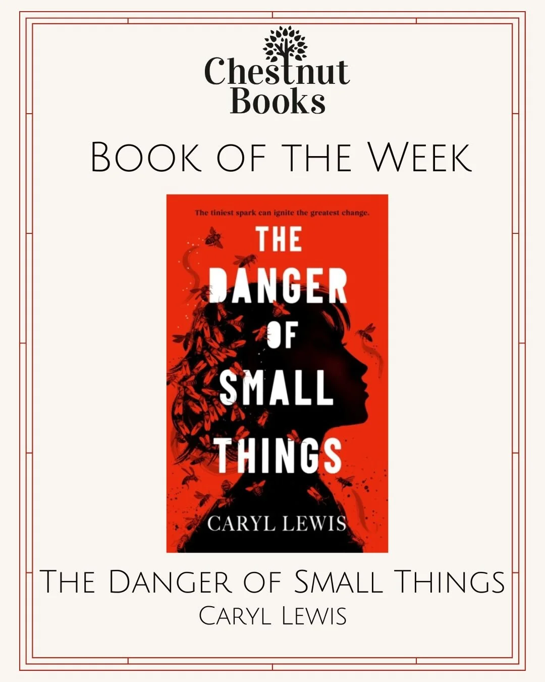 🐝 The Danger of Small Things 🐝

&lsquo;In a world where bees are at risk of extinction, one girl fights for her own survival. Imagine a world where honeybees have died out. It&rsquo;s a patriarchal world where famines are rife.

It&rsquo;s a world 