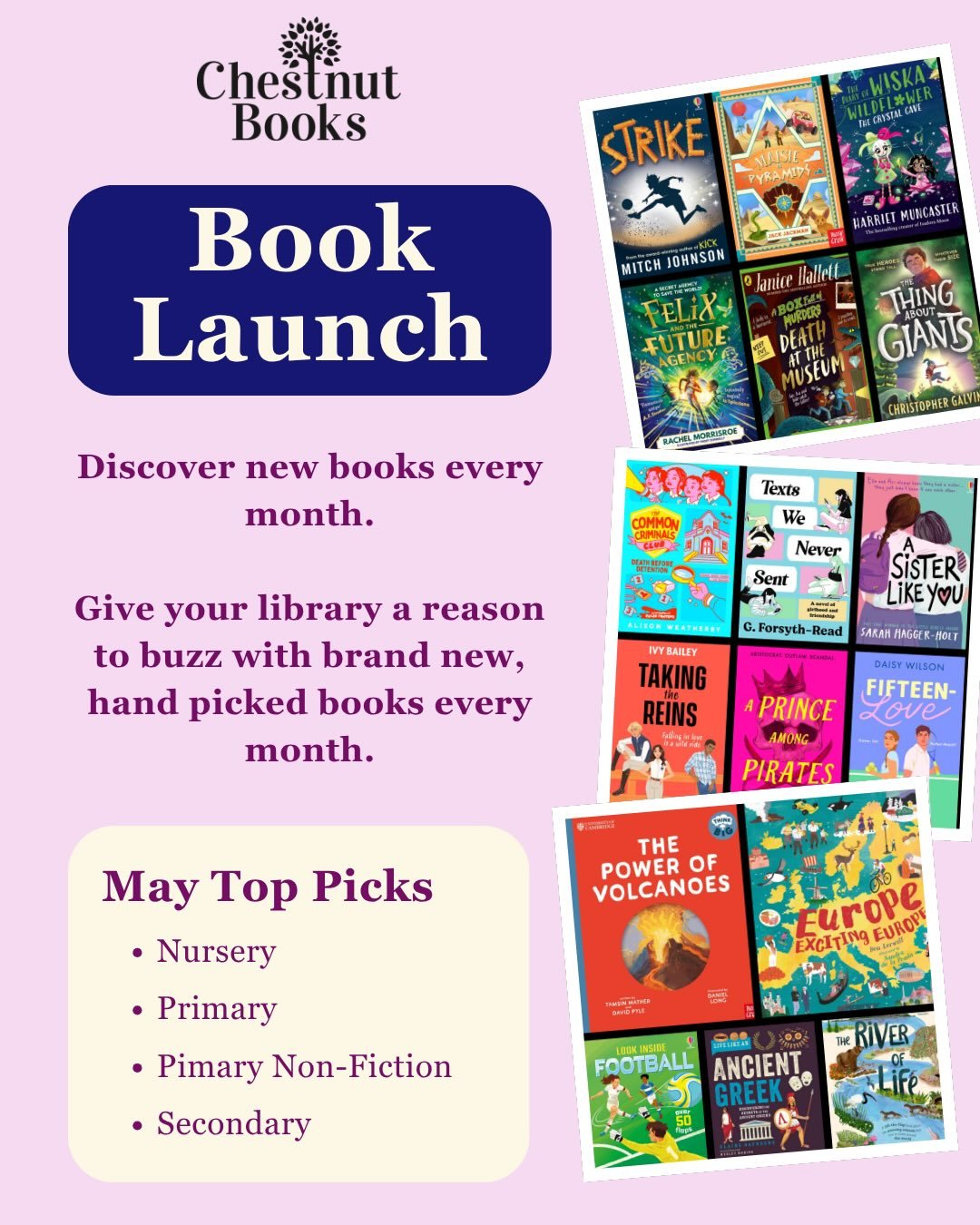 📚✨ June&rsquo;s Book Launch Collections are here! ✨📚

Handpicked by teachers and children&rsquo;s literature experts, our June collections are designed to inspire readers across every stage of your school 📖💫

This month&rsquo;s top picks include: