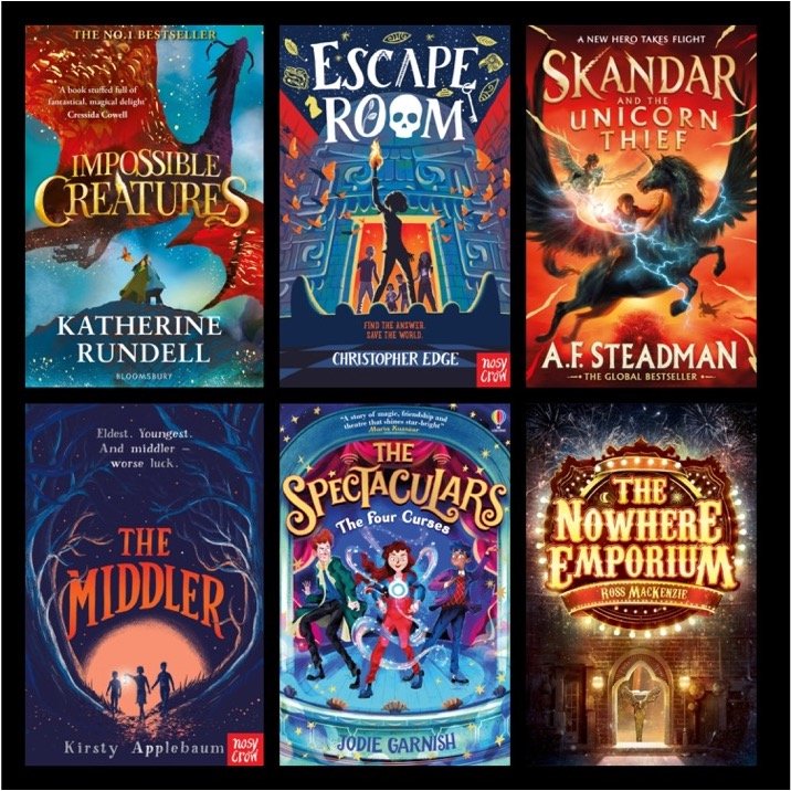 Selection of books for Year 6 Classroom Reading Corner.