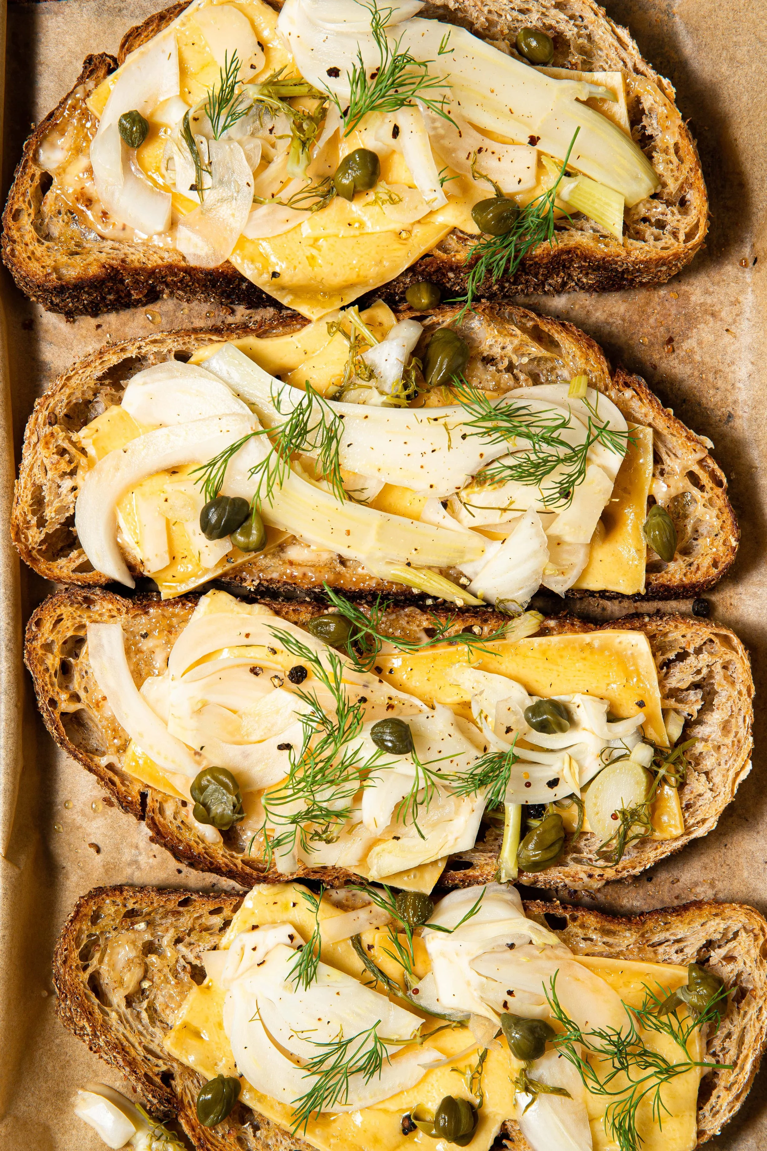 Grilled Cheese Sandwich with Pickled Fennel