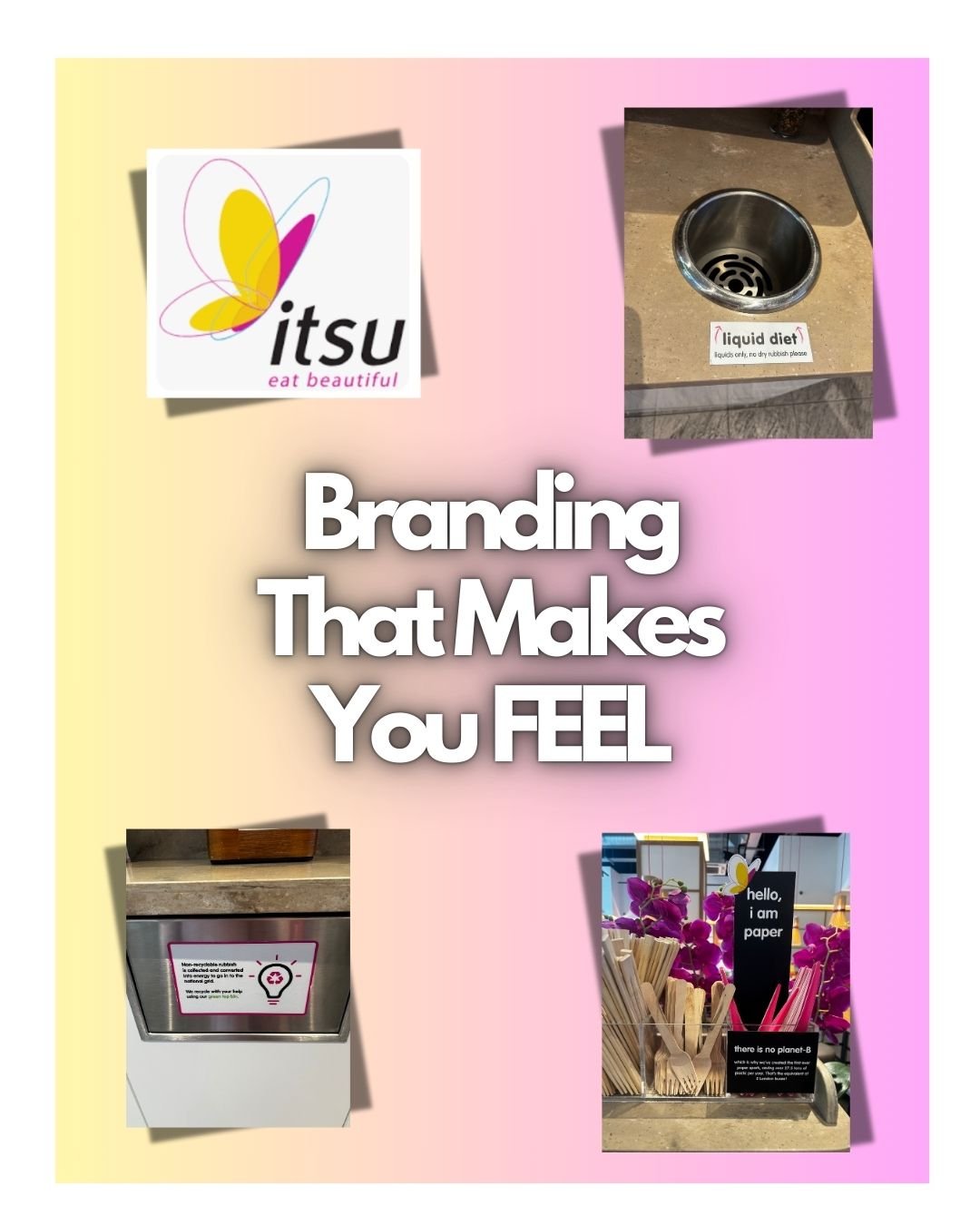 Does your brand build connections?

✨ Branding isn&rsquo;t just about logos &ndash; it&rsquo;s about values in action.

I had a little moment of admiration for itsu recently. 

It wasn&rsquo;t just the food (though that was great too) &ndash; it was 