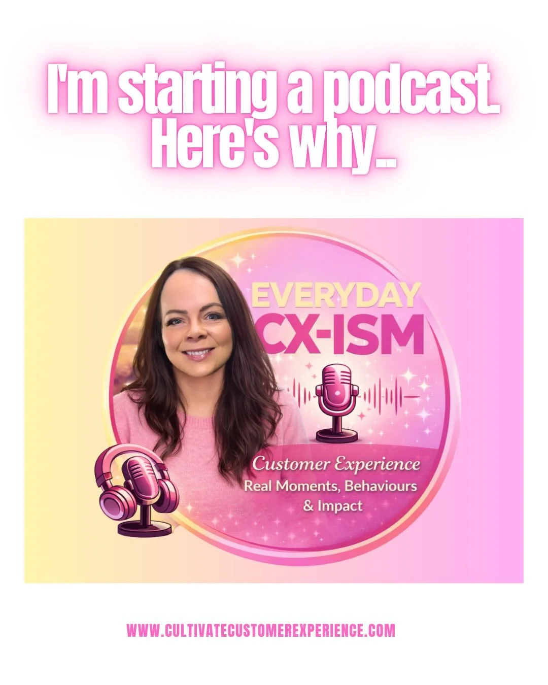 Something new is coming on Thursday. 🤗 

I&rsquo;ve been thinking about starting a podcast for a while, and the thing that&rsquo;s always held me back is that there are already so many brilliant CX podcasts.

But most CX content I see is about strat