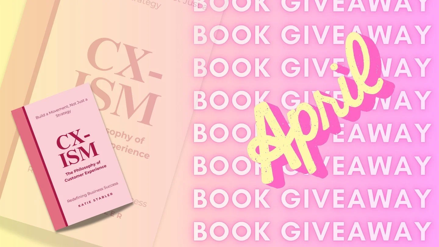 📖 FREE BOOK! April Giveaway 📖

This month you might have seen that I am I'm launching a new podcast (😃 ) all about everyday customer experiences....Called Everyday CX-ISM.
So it feels right that this month's competition question is all about yours