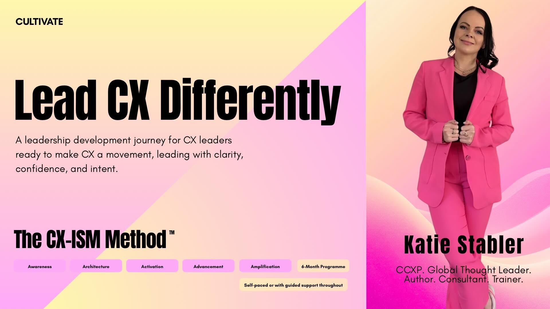 I&rsquo;m looking for a small group of leaders who want to do CX differently.

Not leaders who want another framework or an off the shelf toolkit.

Leaders who are ready to use their understanding of what customer experience actually is at its core &