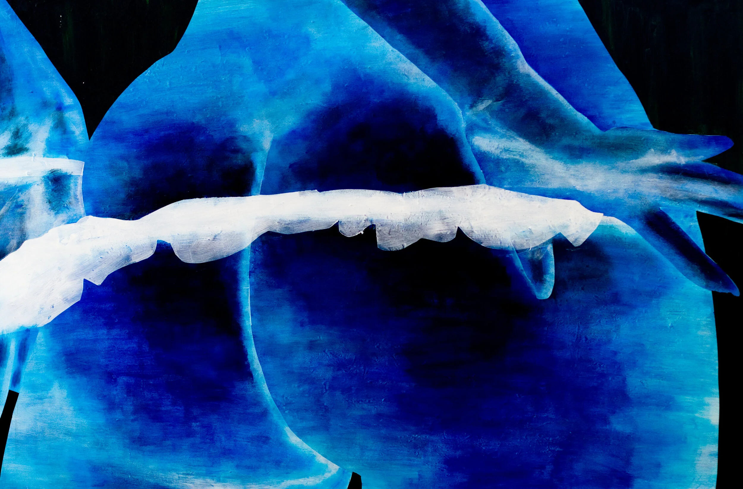 Bottom out 100 x 140 cm  Acrylic on canvas