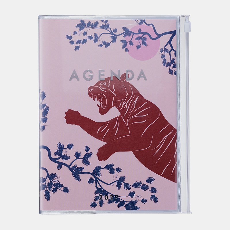 Mark's Agenda A5 Weekly Vertical 26-27 Illustration Tiger
