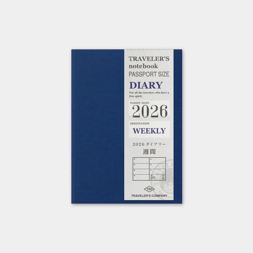 TRAVELER’S notebook Diary Passport 2026 Weekly Second Half