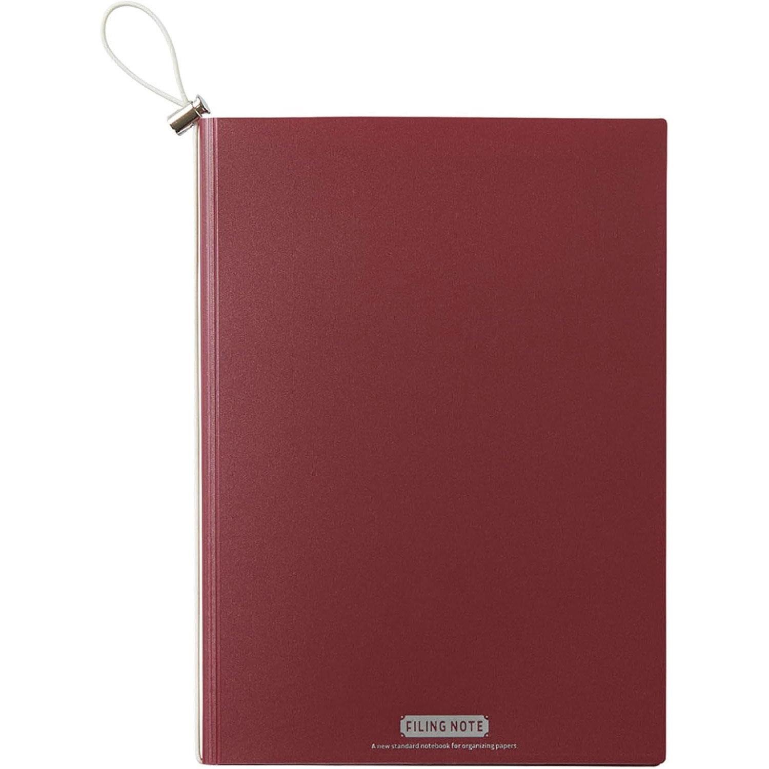 KING JIM FILING NOTE A5 File Folder with Grid Paper Red