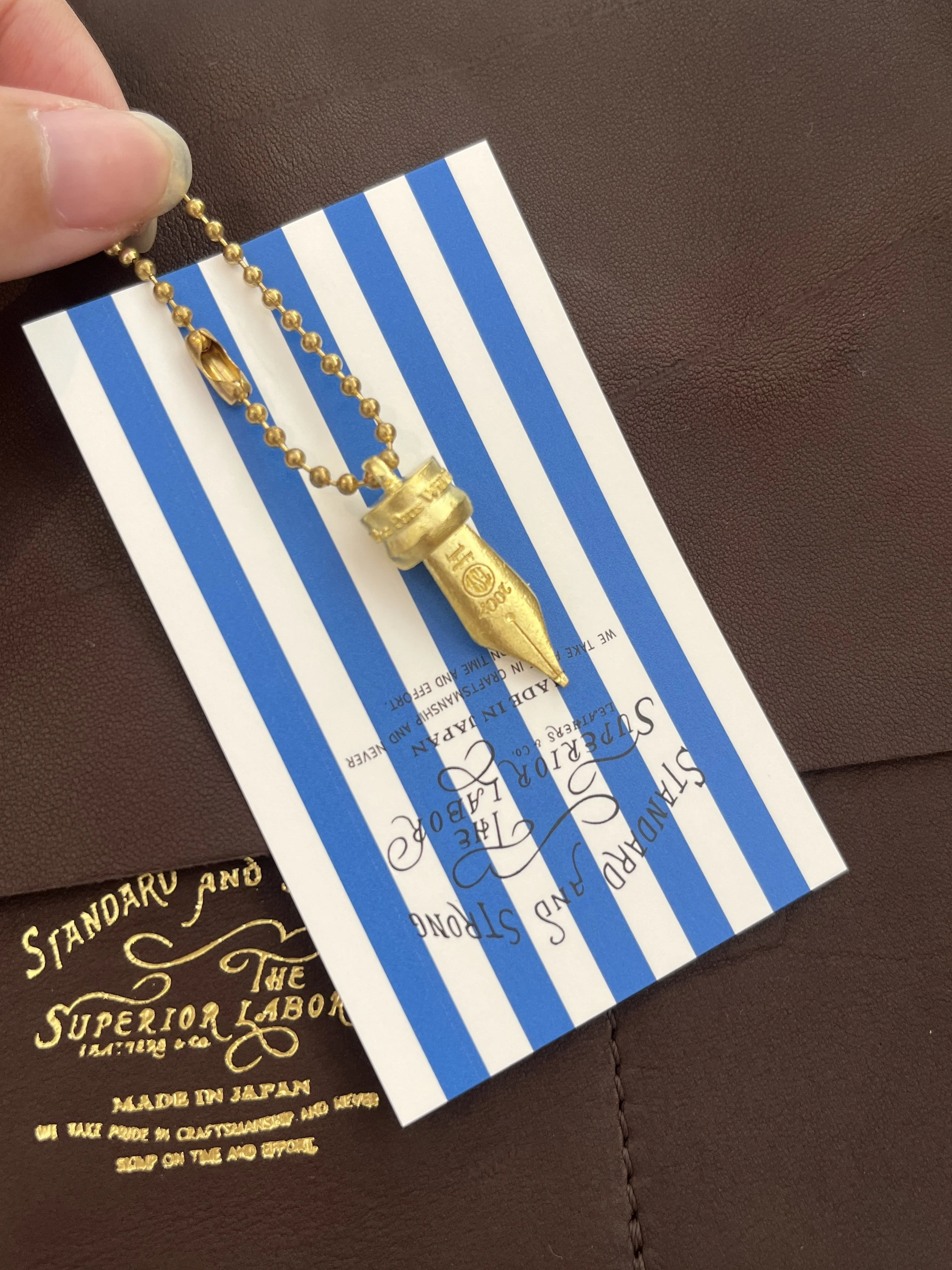 The Superior Labor Brass Nib Charm