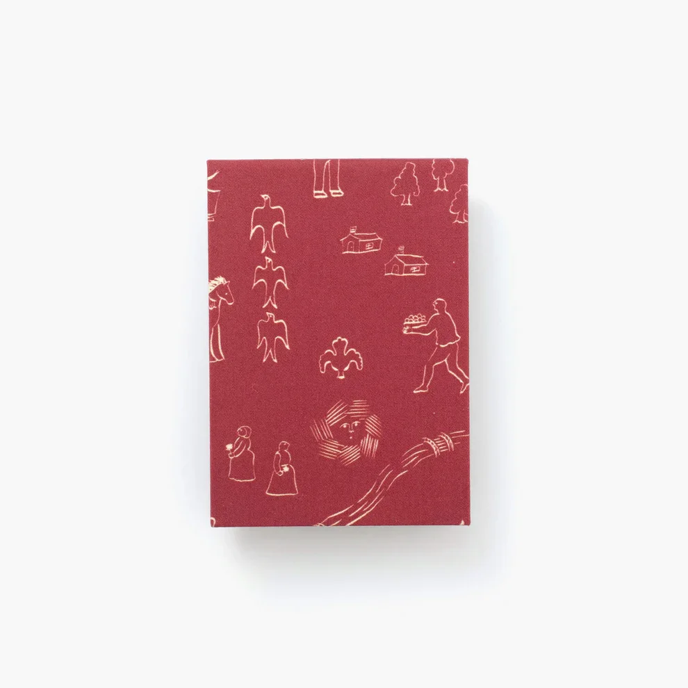 Kakimori Mini Note Cover Palmehuset History Burgundy