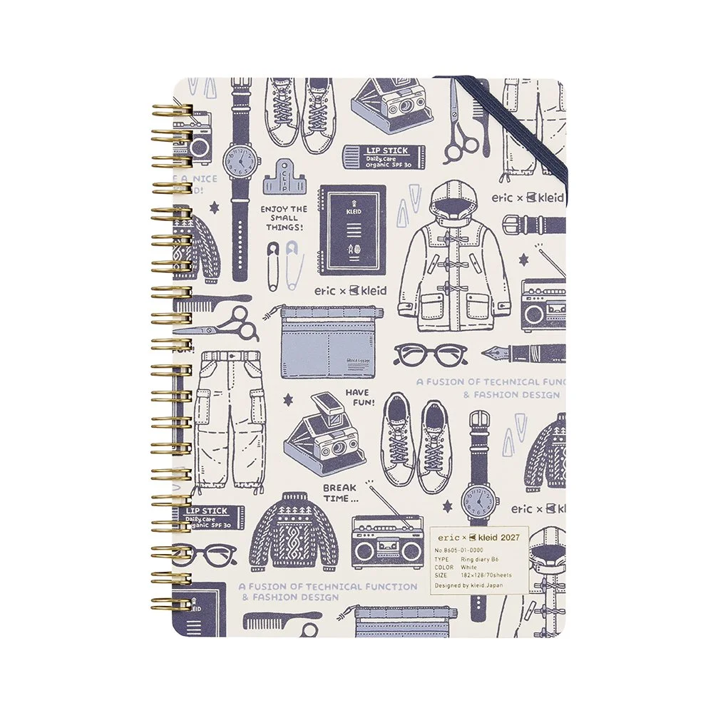 Eric x Kleid 2027 Ring Diary B6 White
