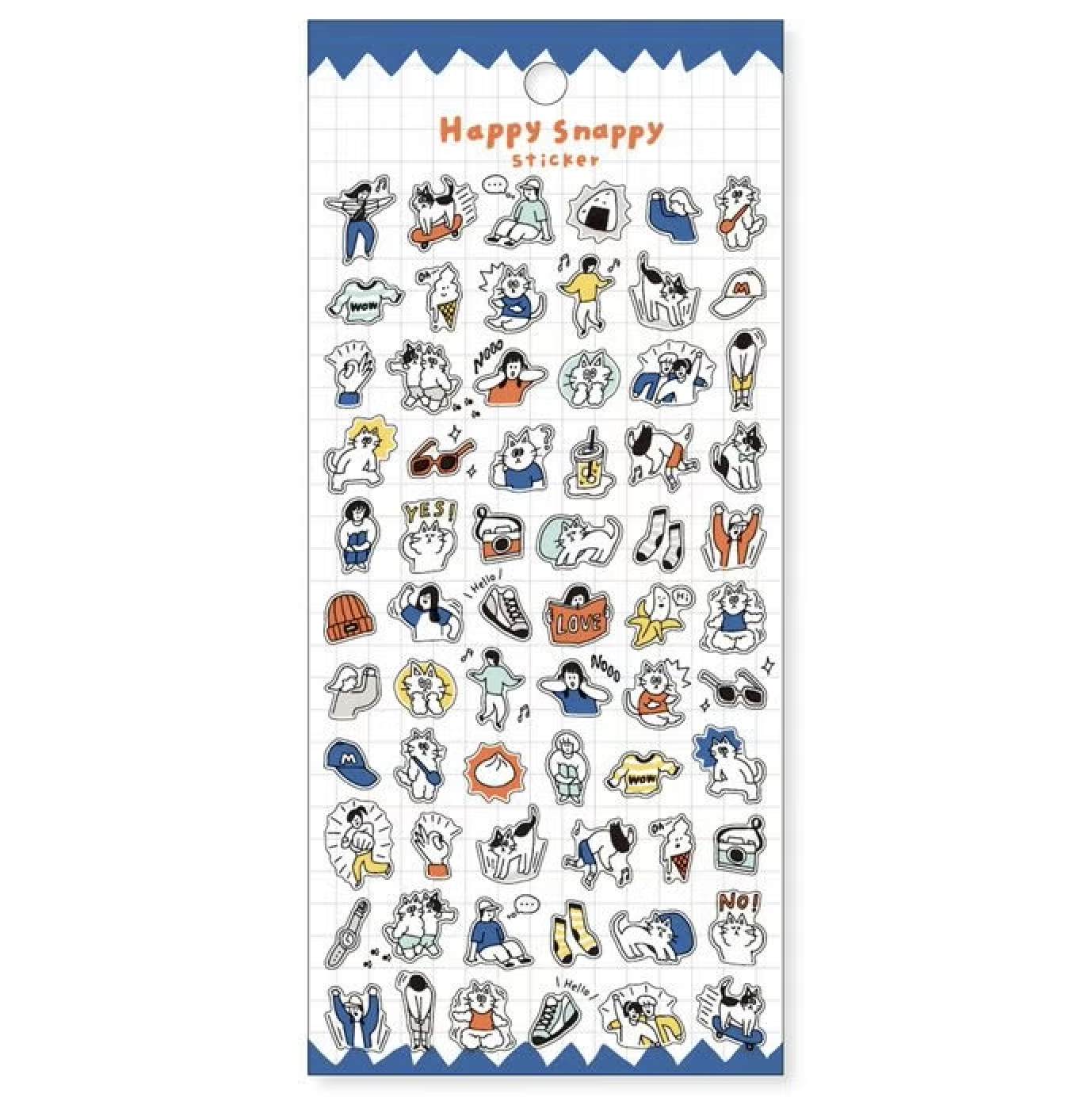 Mind Wave Happy Snappy Sticker Blue
