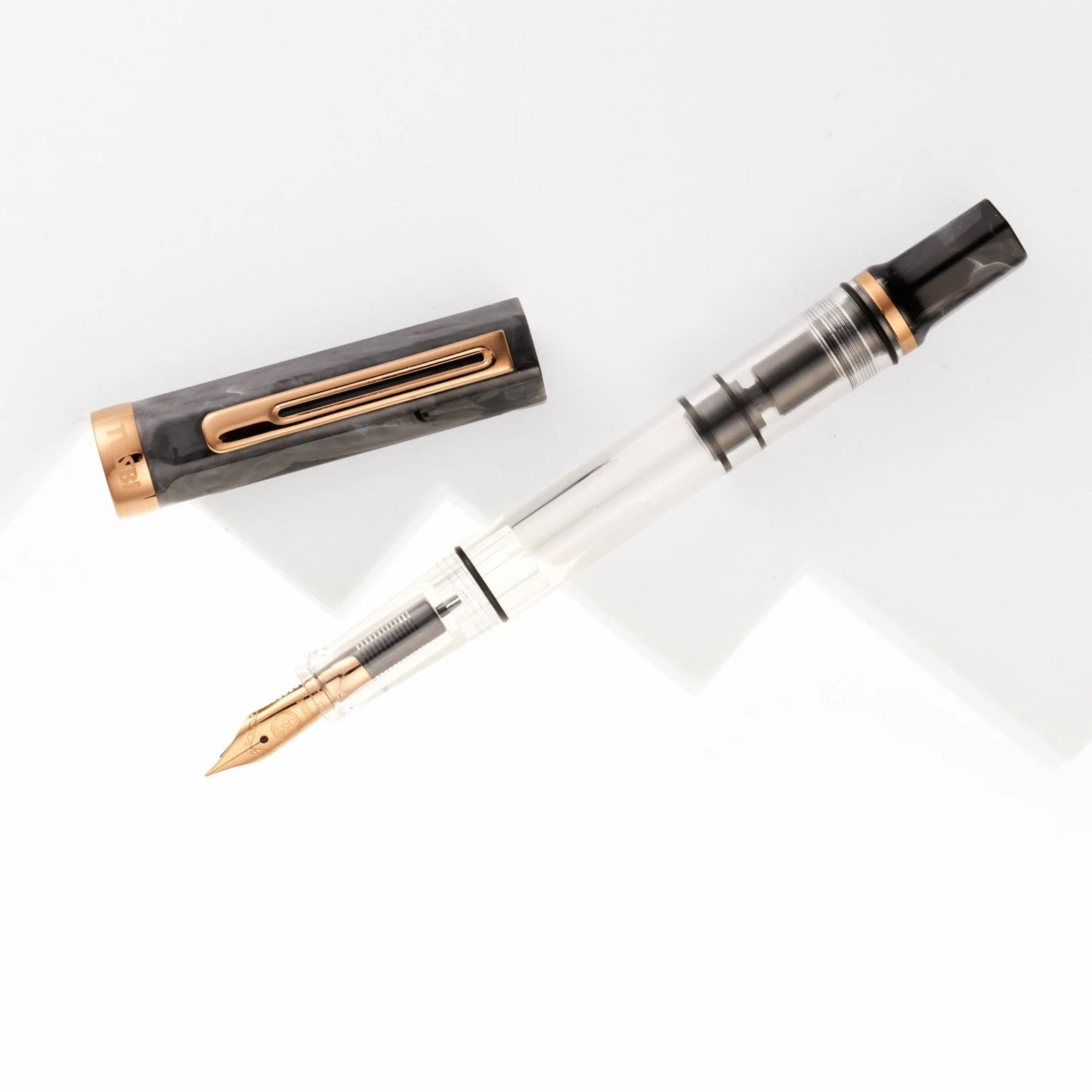 TWSBI Eco Fountain Pen Black Marble & Bronze