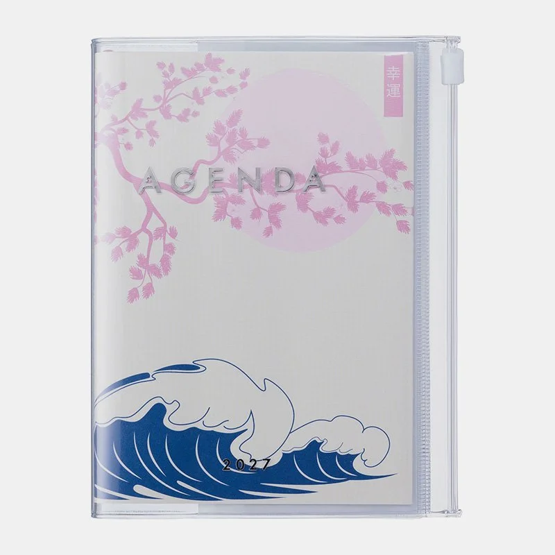 Mark's Agenda A6 Weekly Vertical 26-27 Illustration Wave