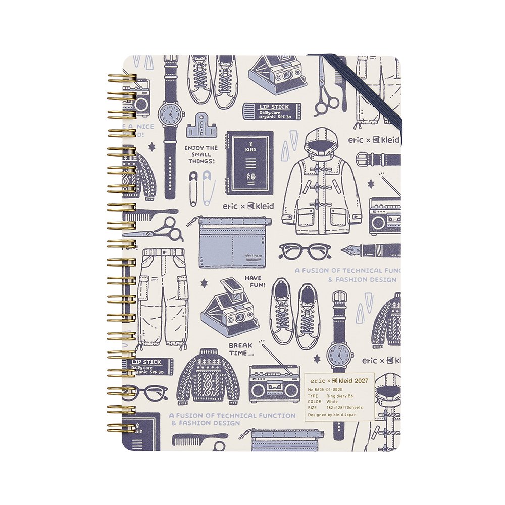 Eric x Kleid 2027 Ring Diary B6 White