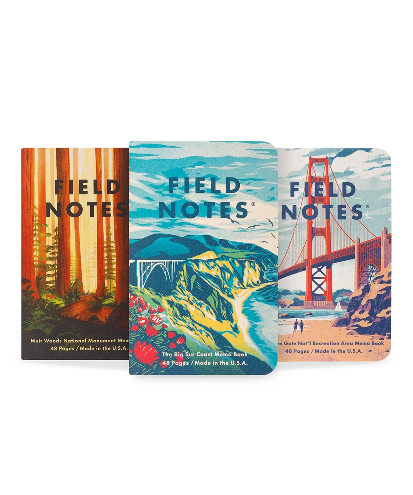 Field Notes Explore America Series A Northern California Pack de 3