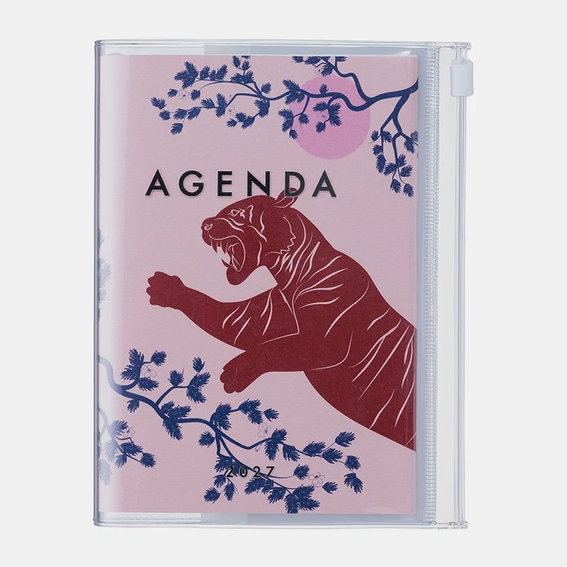 Mark's Agenda A6 Weekly Vertical 26-27 Illustration Tiger