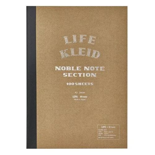 Kleid Life Noble Notebook A5 Camel Grid 2mm