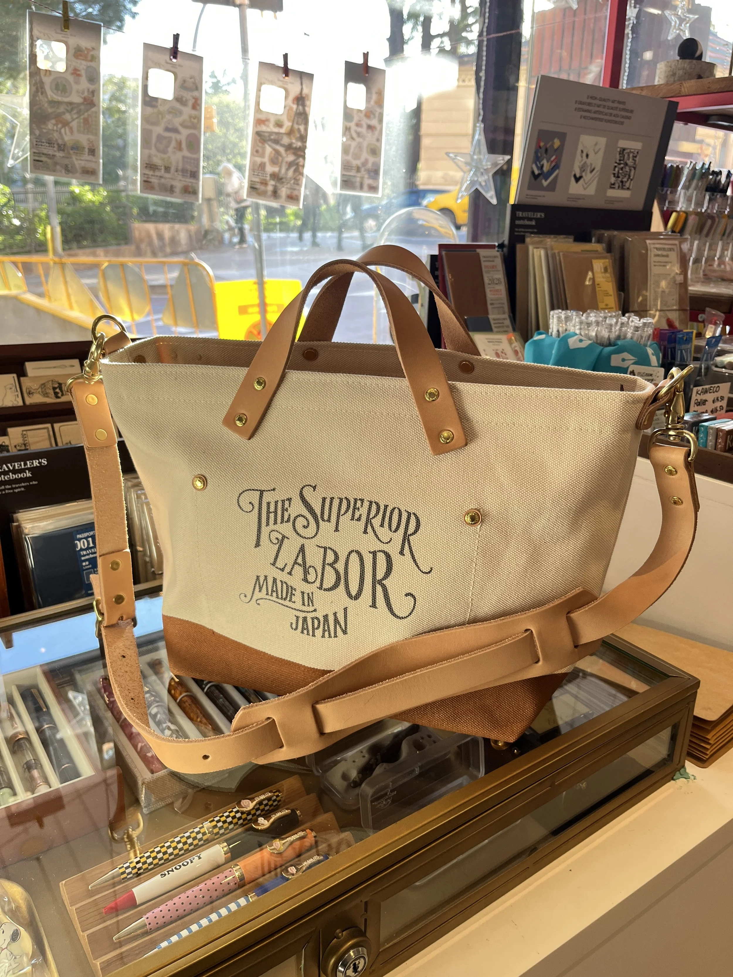 The Superior Labor Shoulder Bag XS 05 Made in Japan Light Brown
