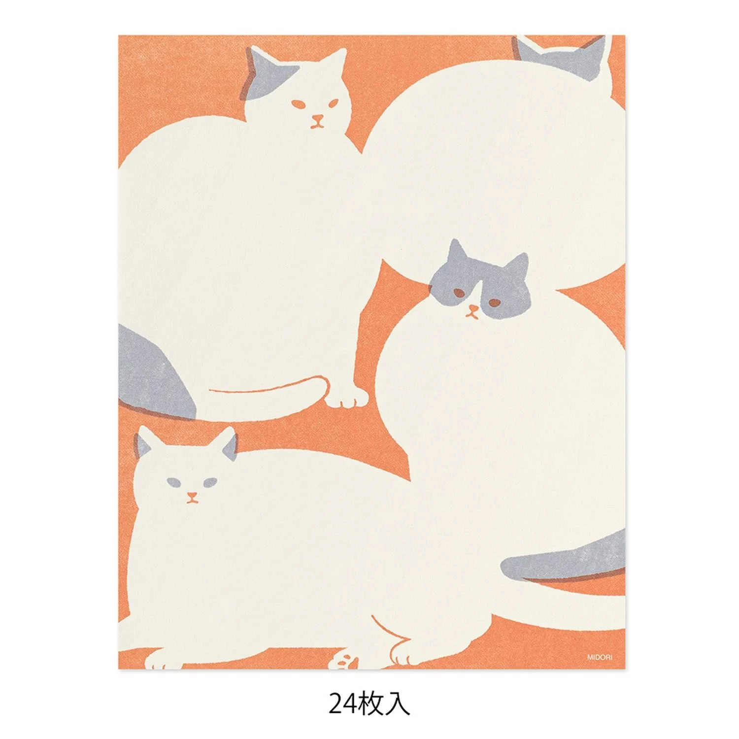 MIDORI Kimagure Easy&Cozy Letter Pad Cat
