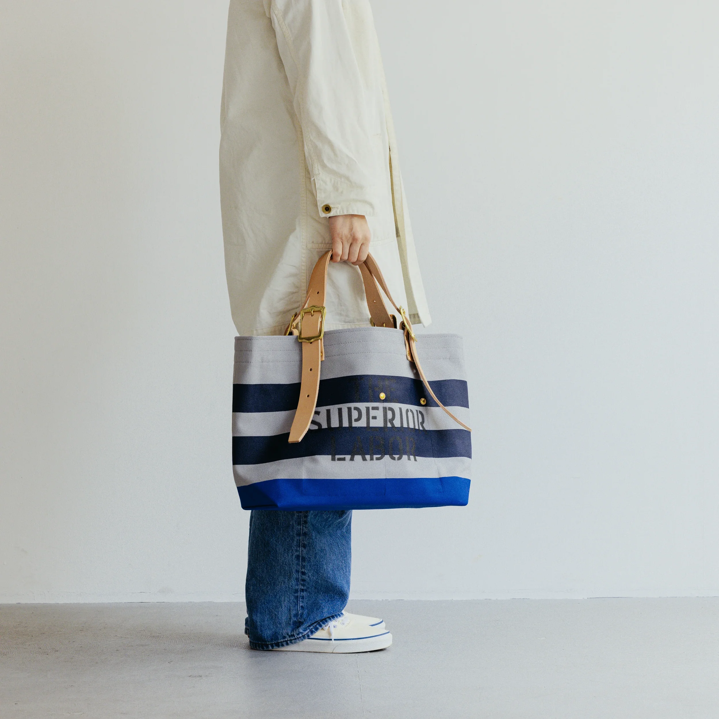 The Superior Labor Engineer Tote Bag S Gray Canvas 3 Colors