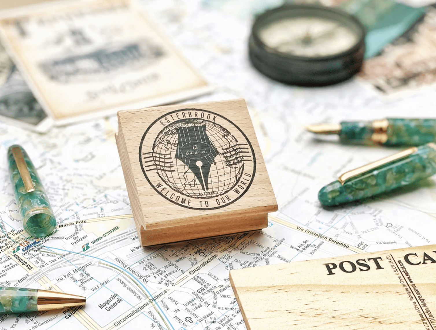 Esterbrook Passport Stamp & Pen Holder