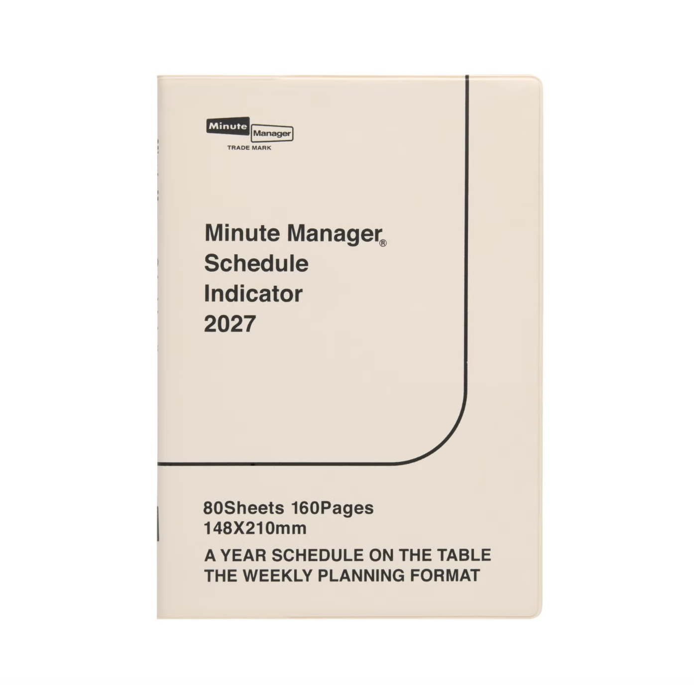 Hightide Diary 2027 Minute Manager A5 LEFT Ivory