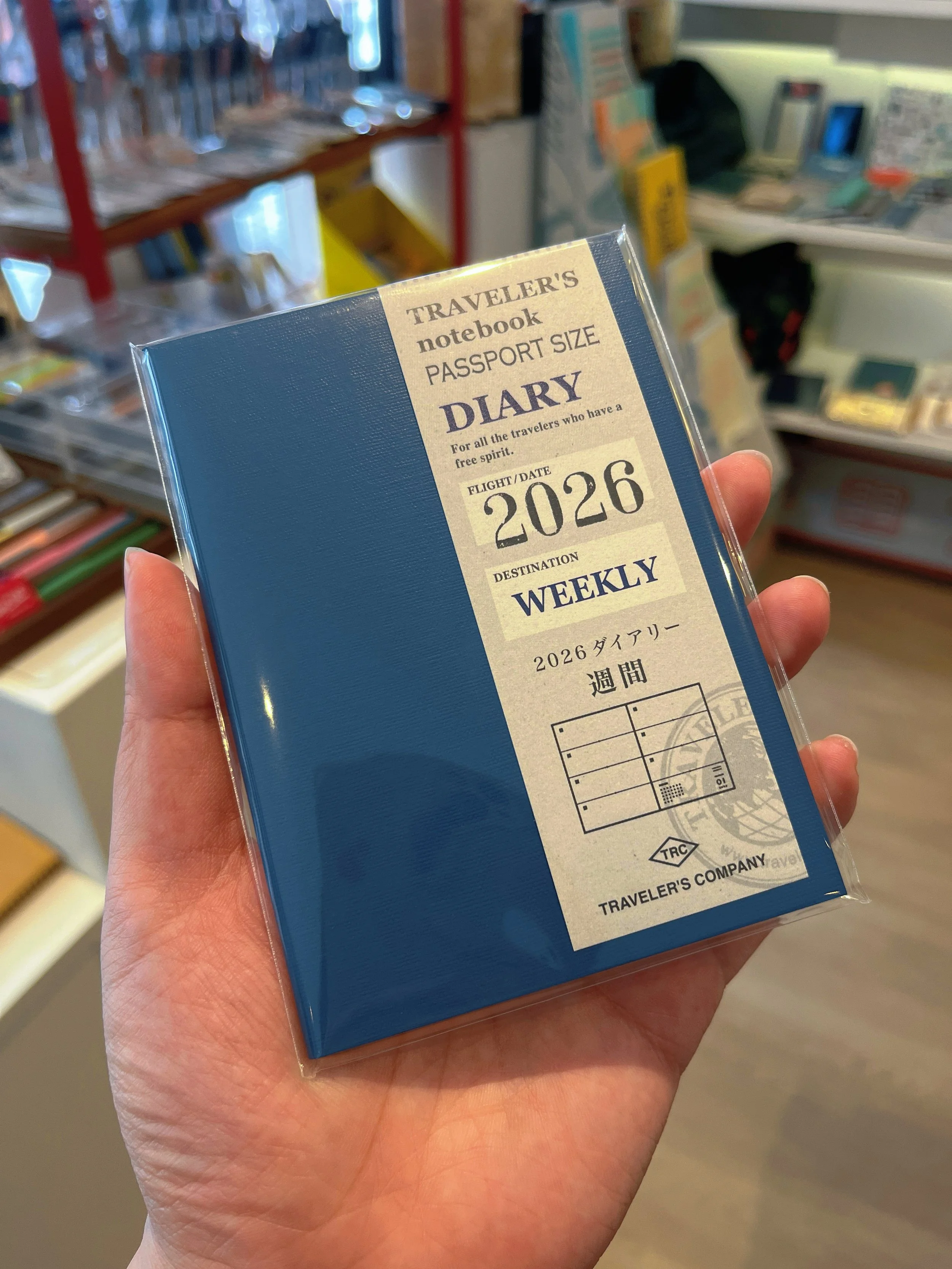 TRAVELER’S notebook Diary Passport 2026 Weekly Second Half