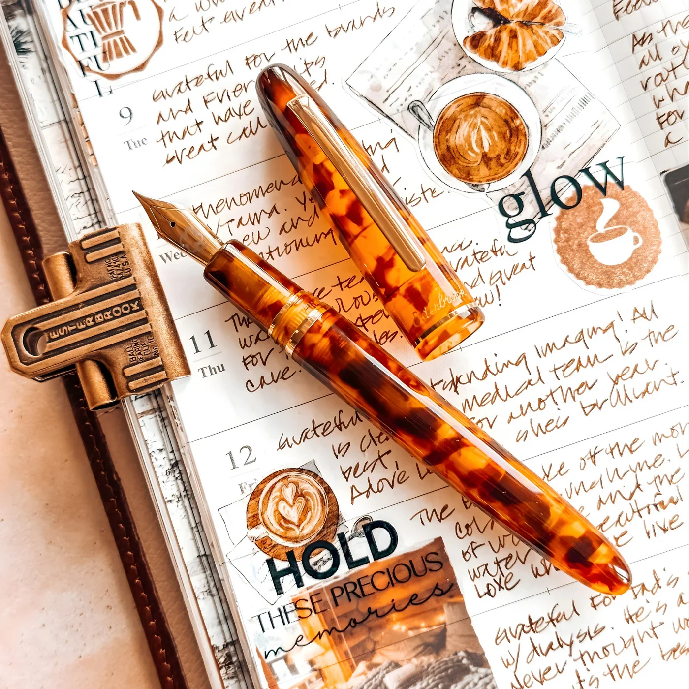 Esterbrook Estie Amber Tortoise Pluma Limited Edition