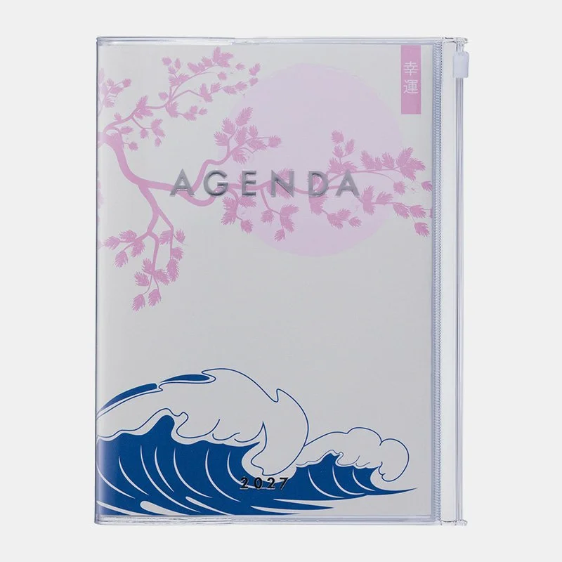 Mark's Agenda A5 Weekly Vertical 26-27 Illustration Wave