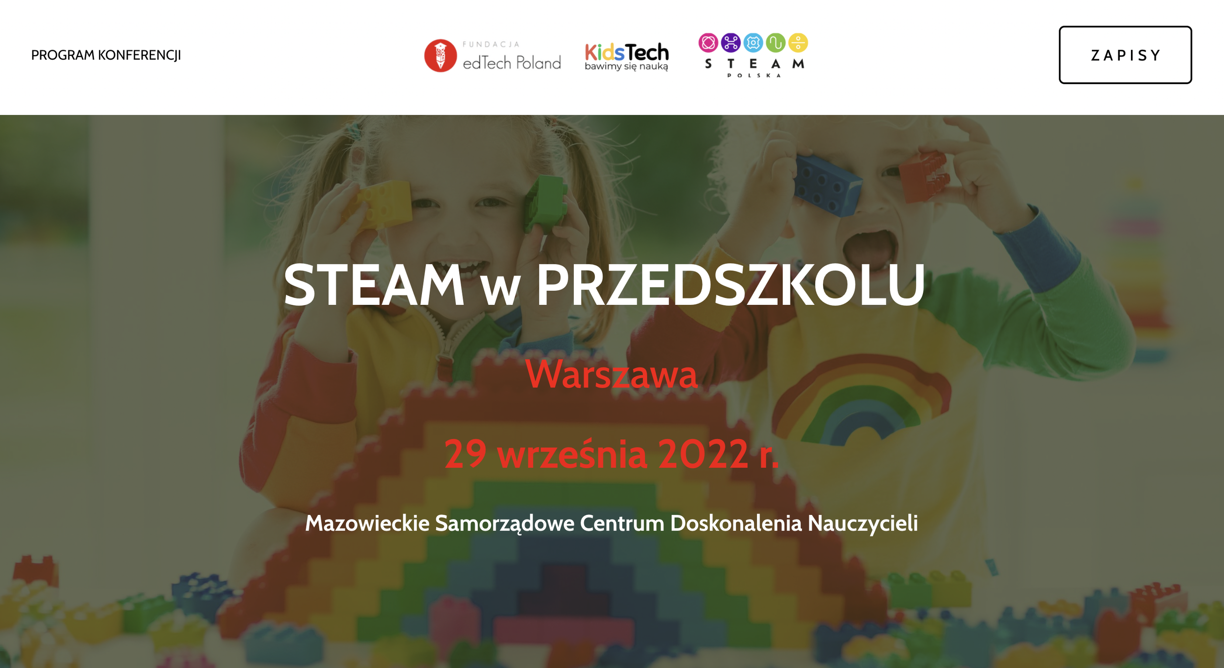 Warszawa: warsztaty dla przedszkoli na konferencji „STEAM w PRZEDSZKOLU”