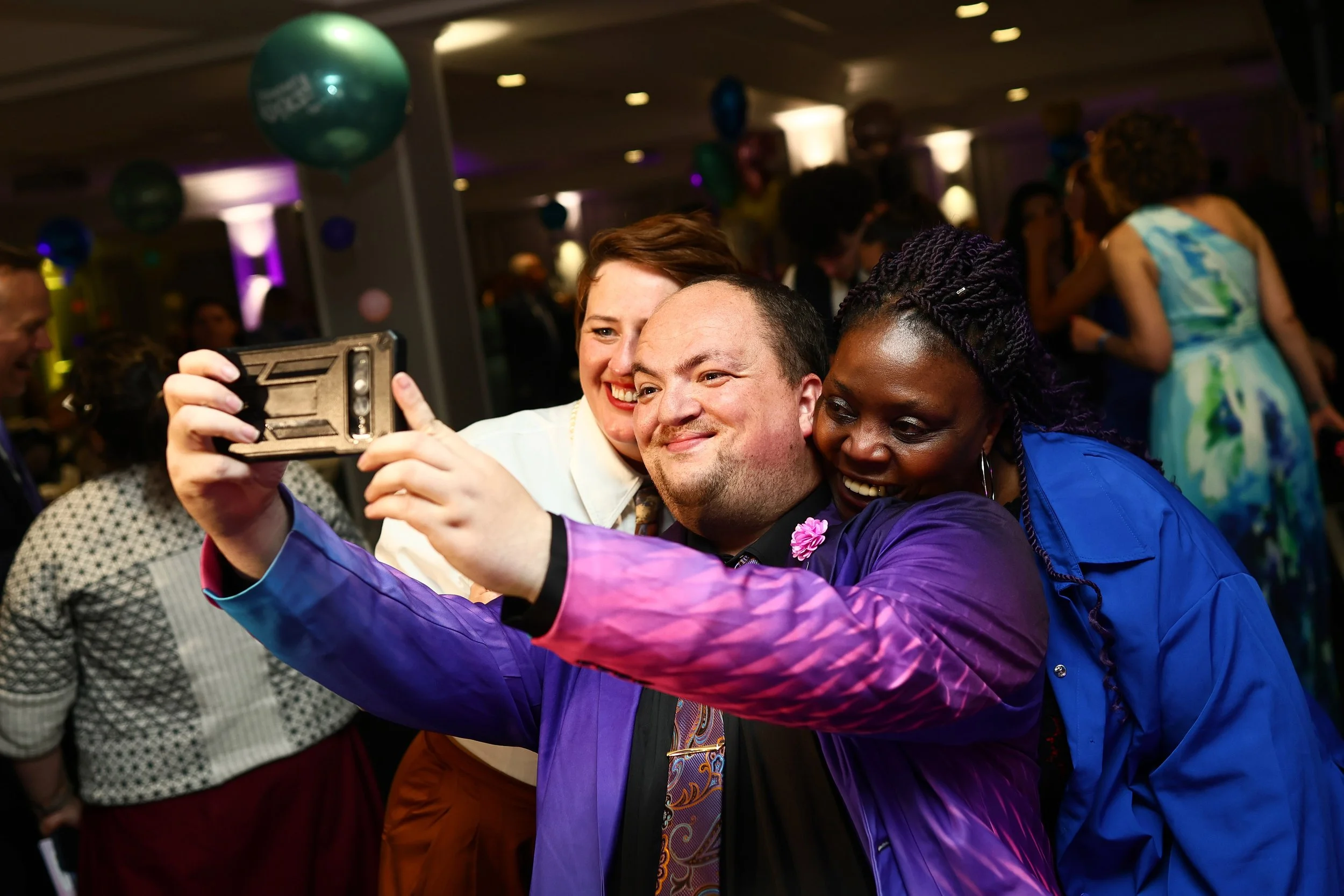 Attendees take a slefie together at the Stockport Rocks Volunteer Awards