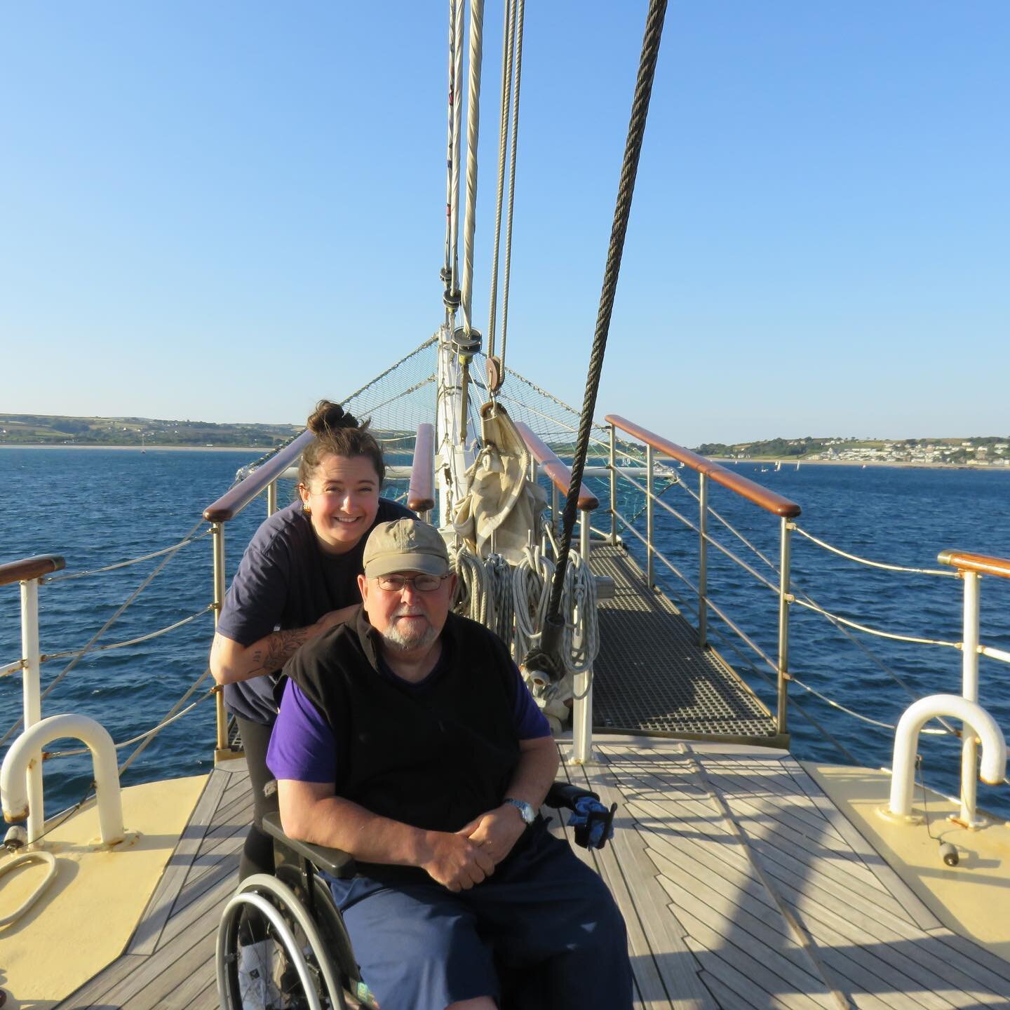 #throwback to chilling with my dad onboard #svtenacious 🥰 @jubileesailingtrust 

#accessibility #accessibletravel #tallships #jublieesailingtrust #travel #sailing