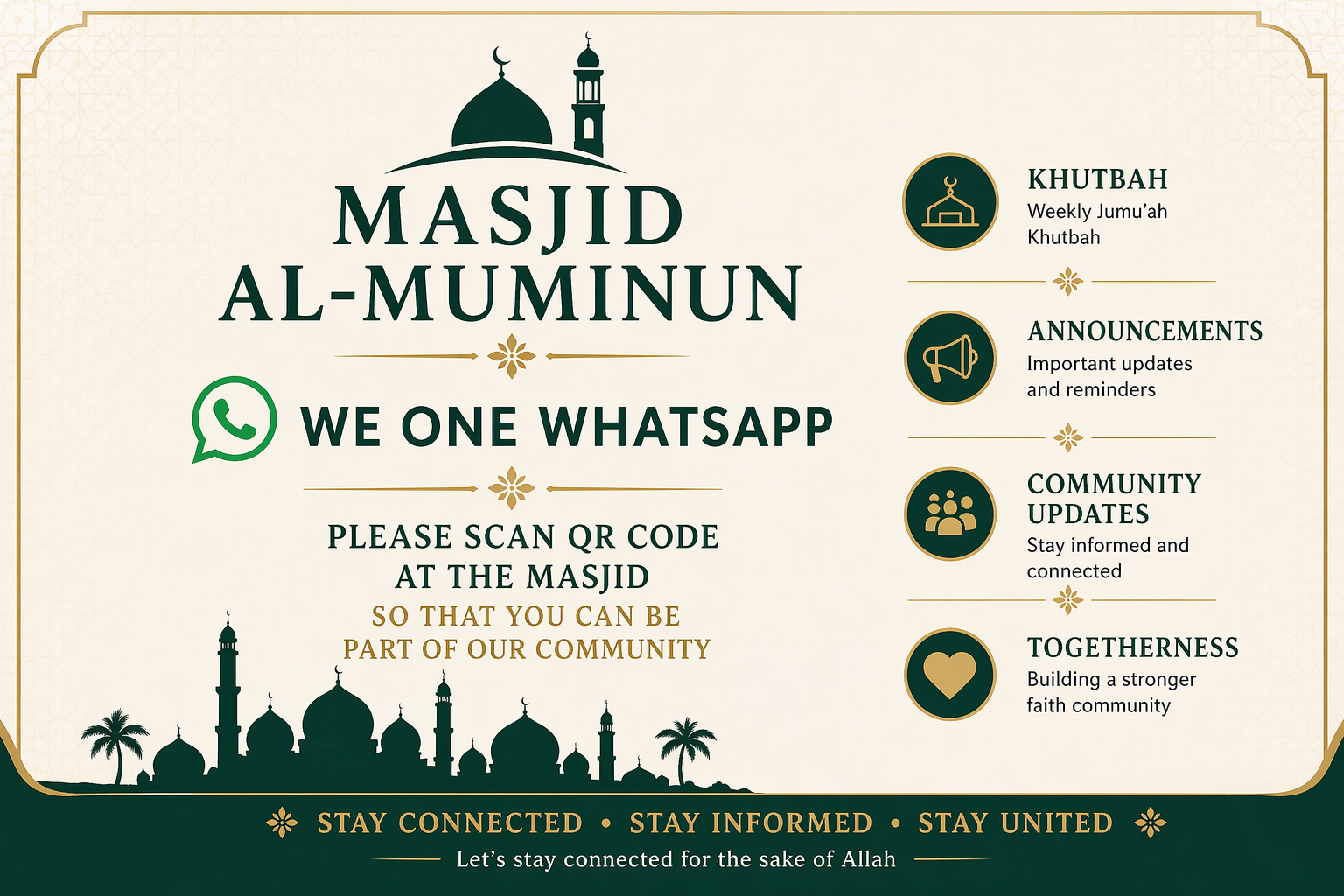 Whatsapp - Connect with us 